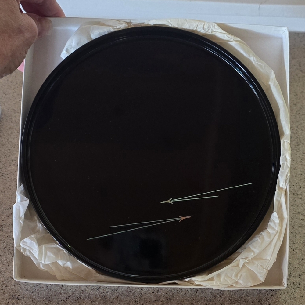 New Vintage 1970s Japanese Lacquerware Tray
